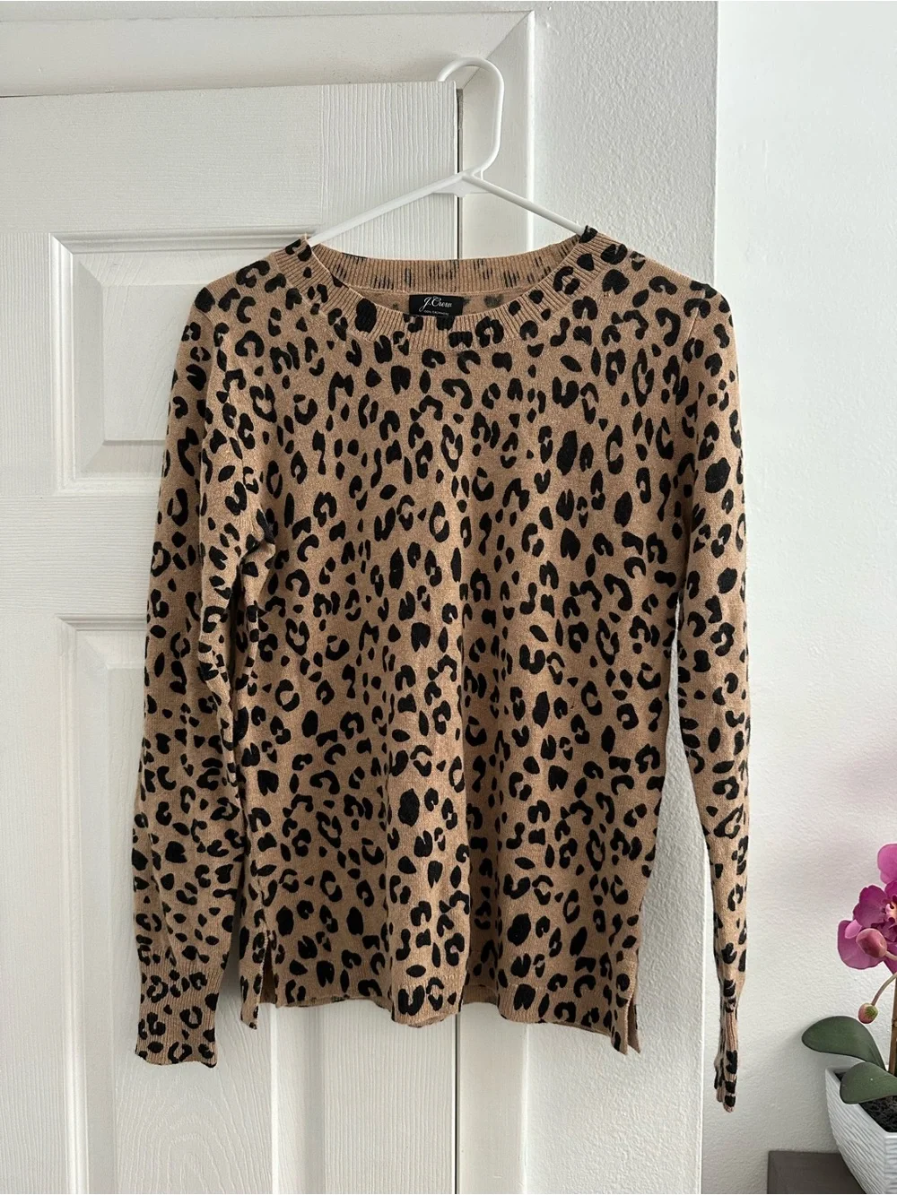 J. Crew Leopard Print Sweater